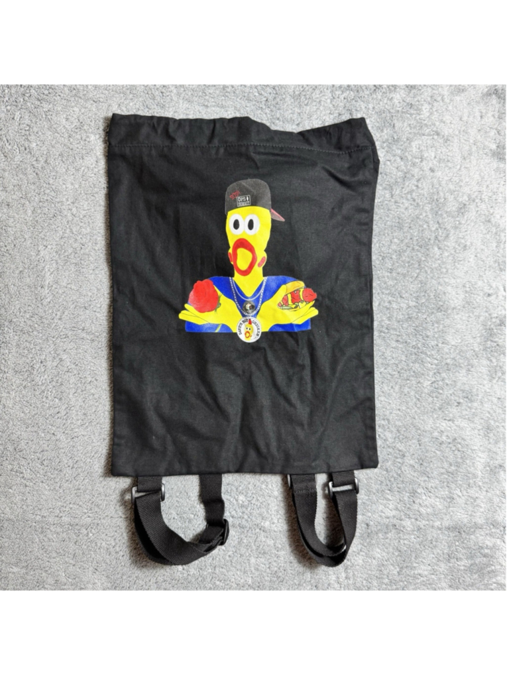 Dave’s Hot Chicken Canvas Black Toggle Backpack Bag Ops Summit Travel Bag